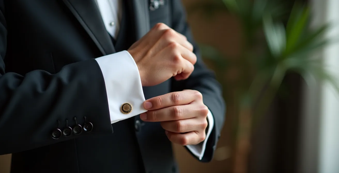 Détails vestimentaires professionnels pour entretien dans l'hôtellerie de luxe