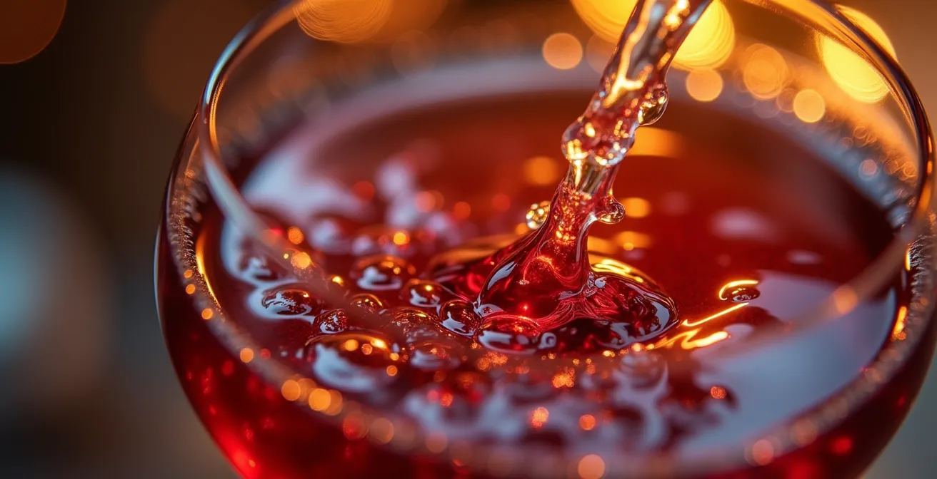 Composition artistique montrant l'alliance de la sommellerie et de la mixologie dans l'hôtellerie de luxe